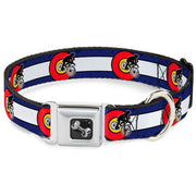 Dog Bone Seatbelt Buckle Collar - Colorado Biker Distressed