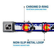 Dog Bone Seatbelt Buckle Collar - Colorado/ATV Rider/Mountains