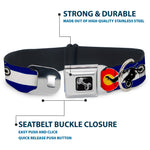 Dog Bone Seatbelt Buckle Collar - Colorado/Freestyle Motocross Superman