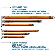 Dog Bone Seatbelt Buckle Collar - Colombia Flag Distressed