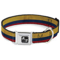 Load image into Gallery viewer, Dog Bone Seatbelt Buckle Collar - Colombia Flag Distressed
