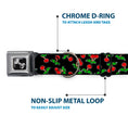 Load image into Gallery viewer, Dog Bone Seatbelt Buckle Collar - Cherries Scattered Black
