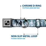Dog Bone Seatbelt Buckle Collar - Crystals3 Clear