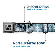 Dog Bone Seatbelt Buckle Collar - Crystals3 Clear