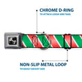 Load image into Gallery viewer, Dog Bone Seatbelt Buckle Collar - Candy Cane4 White/Red/Green
