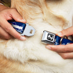 Dog Bone Seatbelt Buckle Collar - Colorado Trout Flag Blue/White/Red/Yellow