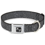 Dog Bone Seatbelt Buckle Collar - Concrete Finish Grays