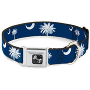 Dog Bone Seatbelt Buckle Collar - South Carolina Flags Scattered
