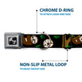 Load image into Gallery viewer, Dog Bone Seatbelt Buckle Collar - Sloth Face/Hanging Black
