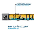Load image into Gallery viewer, Dog Bone Seatbelt Buckle Collar - SUP w/Dog Yellows/Blues/Black
