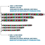 Dog Bone Seatbelt Buckle Collar - Sprinkle Donuts Black/Multi Color