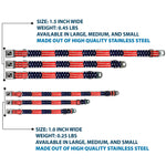 Dog Bone Seatbelt Buckle Collar - Stars & Stripes Painting