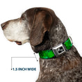 Load image into Gallery viewer, Dog Bone Seatbelt Buckle Collar - St. Pat's Stacked Shamrocks Greens
