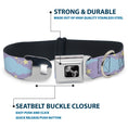Load image into Gallery viewer, Dog Bone Seatbelt Buckle Collar - Cloudy/Starry Sky Lavender/Blue/Yellow
