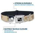 Load image into Gallery viewer, Dog Bone Seatbelt Buckle Collar - Cacti2 Tans
