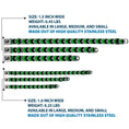 Load image into Gallery viewer, Dog Bone Seatbelt Buckle Collar - Chevron Green/Black/Gray
