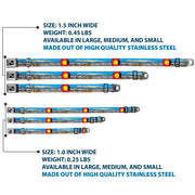 Seatbelt Buckle Collar - Colorado Mount Evans Vivid Landscape/Colorado Flag Icon