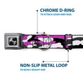 Load image into Gallery viewer, Dog Bone Black/Silver Seatbelt Buckle Collar - Camo Purple/Black/Gray/White
