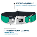 Load image into Gallery viewer, Dog Bone Black/Silver Seatbelt Buckle Collar - Summer Essentials Color Block 3
