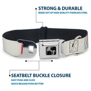Dog Bone Black/Silver Seatbelt Buckle Collar - Summer Essentials Color Block 4