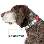 Dog Bone Black/Silver Seatbelt Buckle Collar - Summer Essentials Color Block 4