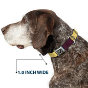 Dog Bone Black/Silver Seatbelt Buckle Collar - Summer Essentials Color Block 5