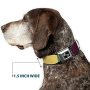 Dog Bone Black/Silver Seatbelt Buckle Collar - Summer Essentials Color Block 5