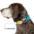 Load image into Gallery viewer, Dog Bone Black/Silver Seatbelt Buckle Collar - Summer Essentials Color Block 6
