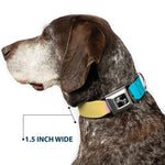 Dog Bone Black/Silver Seatbelt Buckle Collar - Summer Essentials Color Block 6