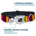 Load image into Gallery viewer, Dog Bone Black/Silver Seatbelt Buckle Collar - Summer Essentials Color Block 7
