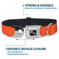 Load image into Gallery viewer, Dog Bone Black/Silver Seatbelt Buckle Collar - Summer Essentials Color Block 9
