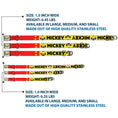 Load image into Gallery viewer, Mickey Smiling Up Pose Full Color Yellow/Black/White Seatbelt Buckle Collar - MICKEY Smiling Up Pose Flip/Buttons Yellow/Black/Red
