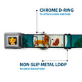Load image into Gallery viewer, Simba2 CLOSE-UP Full Color Seatbelt Buckle Collar - Lion King Simba, Pumba & Timon Growing Up
