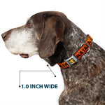 Simba2 CLOSE-UP Full Color Seatbelt Buckle Collar - Lion King HAKUNA MATATA Sunset Oranges/Black