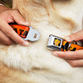 Load image into Gallery viewer, Simba2 CLOSE-UP Full Color Seatbelt Buckle Collar - Lion King HAKUNA MATATA Sunset Oranges/Black
