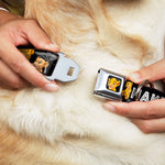 Simba2 CLOSE-UP Full Color Seatbelt Buckle Collar - Lion King Simba & Nala HAKUNA MATATA