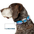 Load image into Gallery viewer, Frozen II Snowflake Full Color Blue/White Seatbelt Buckle Collar - Frozen II Snowflakes Blues/Purples/White
