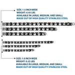 Jack Smile Full Color Seatbelt Buckle Collar - Nightmare Before Christmas Jack Expressions Gray