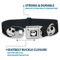 Load image into Gallery viewer, Jack Smile Full Color Seatbelt Buckle Collar - Nightmare Before Christmas Jack Expressions Gray

