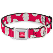 Disney's LILO & STITCH Title Logo Full Color Red/White Seatbelt Buckle Collar - Lilo & Stitch Bounding Lilo Dress Leaves Red/Ivory