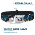 Load image into Gallery viewer, Jack Expression6 Full Color Seatbelt Buckle Collar - Nightmare Before Christmas Jack, Zombie Duck & Zero Cemetery Scene
