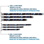 Jack Expression6 Full Color Seatbelt Buckle Collar - NBC Jack, Oogie Boogie, Santa Scene
