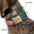 Load image into Gallery viewer, Simba Full Color Seatbelt Buckle Collar - Lion King Simba & Nala Growing Up Scenes
