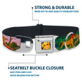 Load image into Gallery viewer, Simba Full Color Seatbelt Buckle Collar - Lion King Simba & Nala Growing Up Scenes

