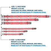 High School Musical East High School Wildcat Logo Full Color White/Red Seatbelt Buckle Collar - High School Musical East High School EHS Wildcats Logo/Stripe White/Red