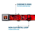 Load image into Gallery viewer, Scar Red Full Color Seatbelt Buckle Collar - Simba Scar Battle Scene Fiery Red
