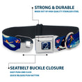 Load image into Gallery viewer, Captain Hook's Hook Full Color Seatbelt Buckle Collar - Peter Pan Flying Scene
