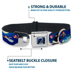 Captain Hook's Hook Full Color Seatbelt Buckle Collar - Peter Pan Flying Scene