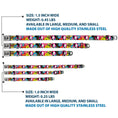 Load image into Gallery viewer, Cruella de Vil CDV Icon Black/White Seatbelt Buckle Collar - Cruella de Vil Cruell World and Round Badge Icons Collage
