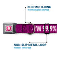 Load image into Gallery viewer, Princess Gem Full Color Fuchsia Seatbelt Buckle Collar - I'M 99.9% SURE I'M A DISNEY PRINCESS Pinks/White
